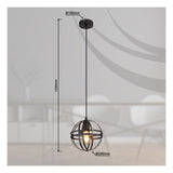 Hanglamp TAMARA 20.0 cm 1-lichts Zwart