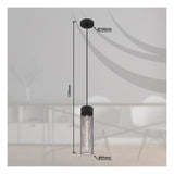 Hanglamp HANS 9.5 cm 1-lichts Zwart