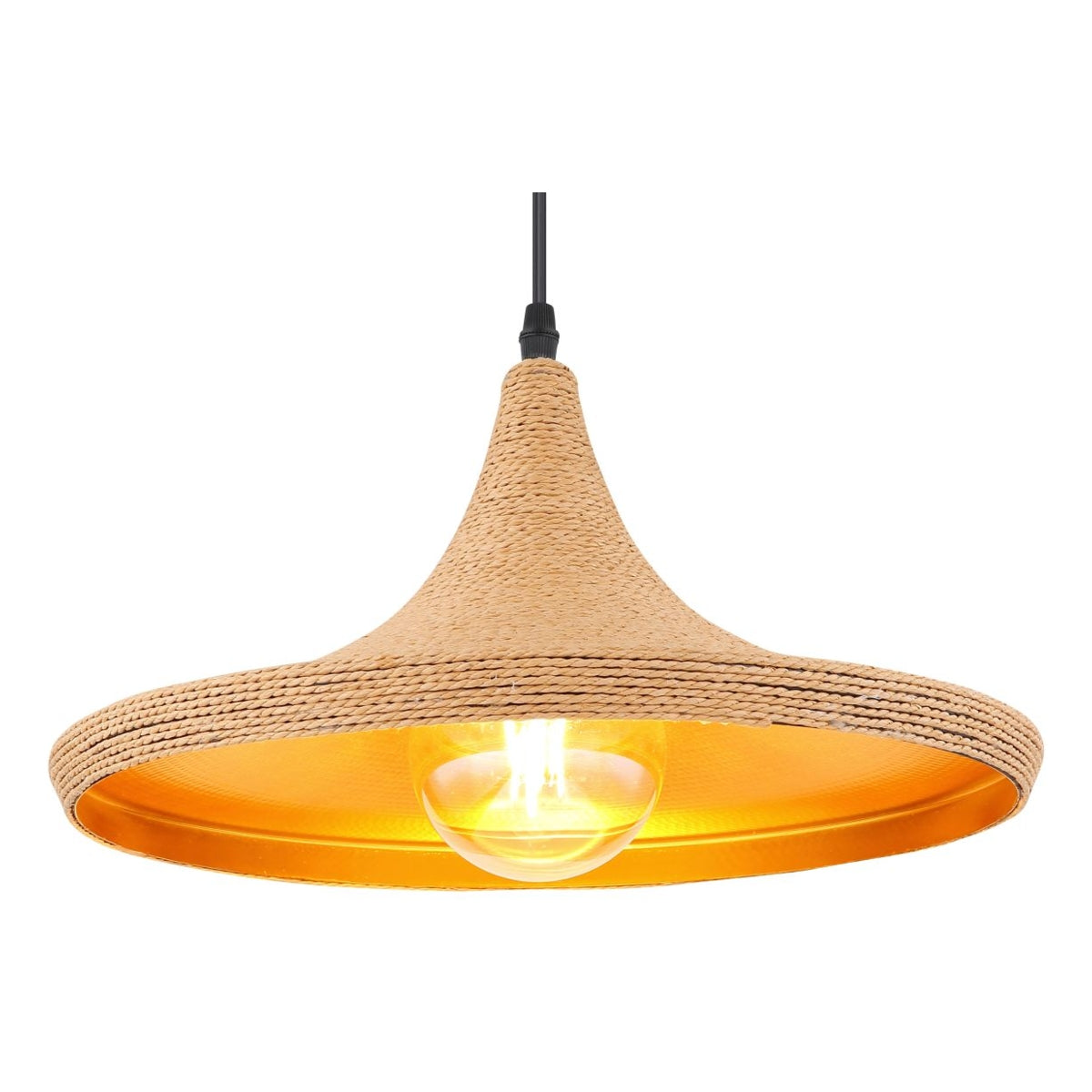 Hanglamp LUDMILLA 36.5 cm 1-lichts Zwart