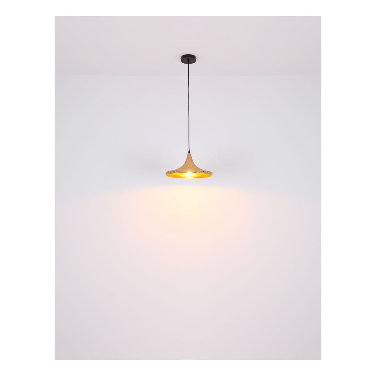 Hanglamp LUDMILLA 36.5 cm 1-lichts Zwart