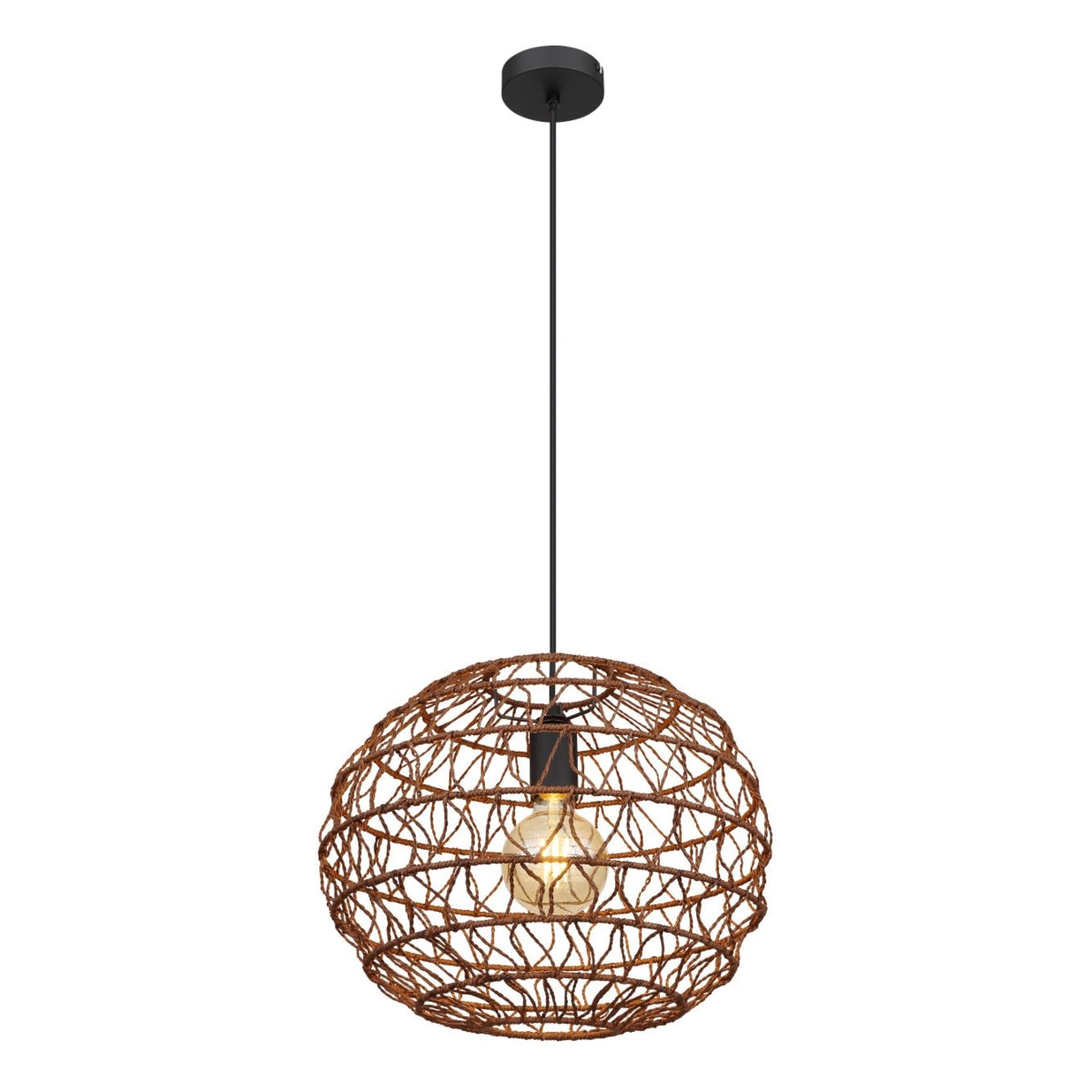 Hanglamp SENNI 39.0 cm 1-lichts Zwart