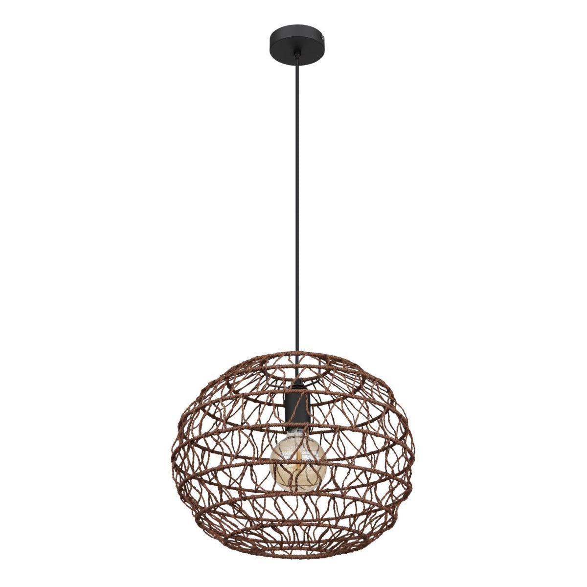 Hanglamp SENNI 39.0 cm 1-lichts Zwart