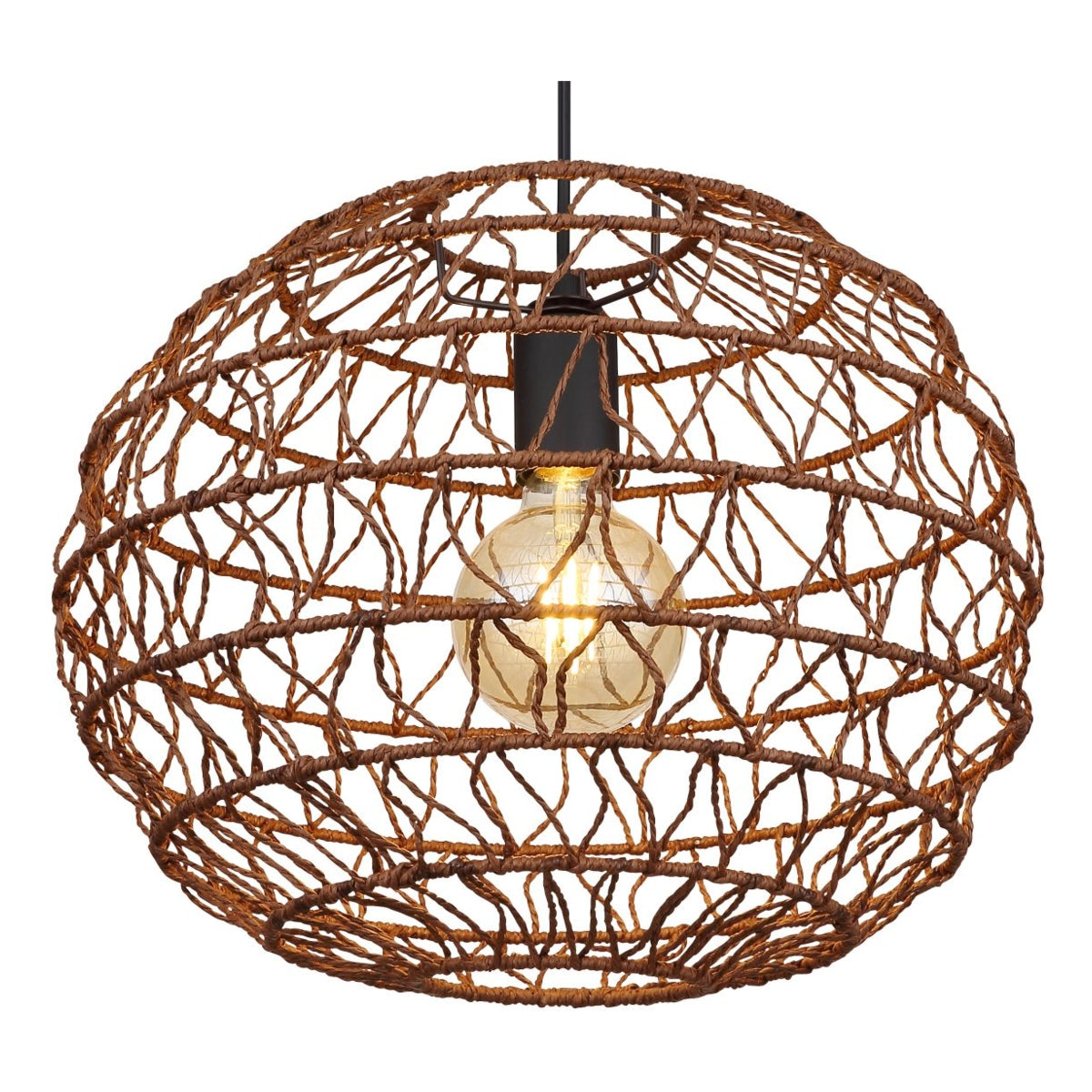 Hanglamp SENNI 39.0 cm 1-lichts Zwart
