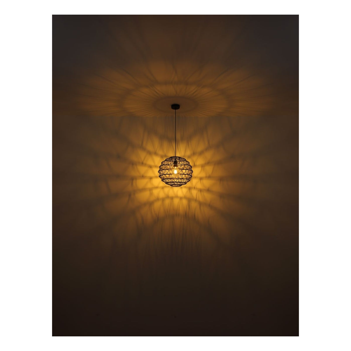 Hanglamp SENNI 39.0 cm 1-lichts Zwart