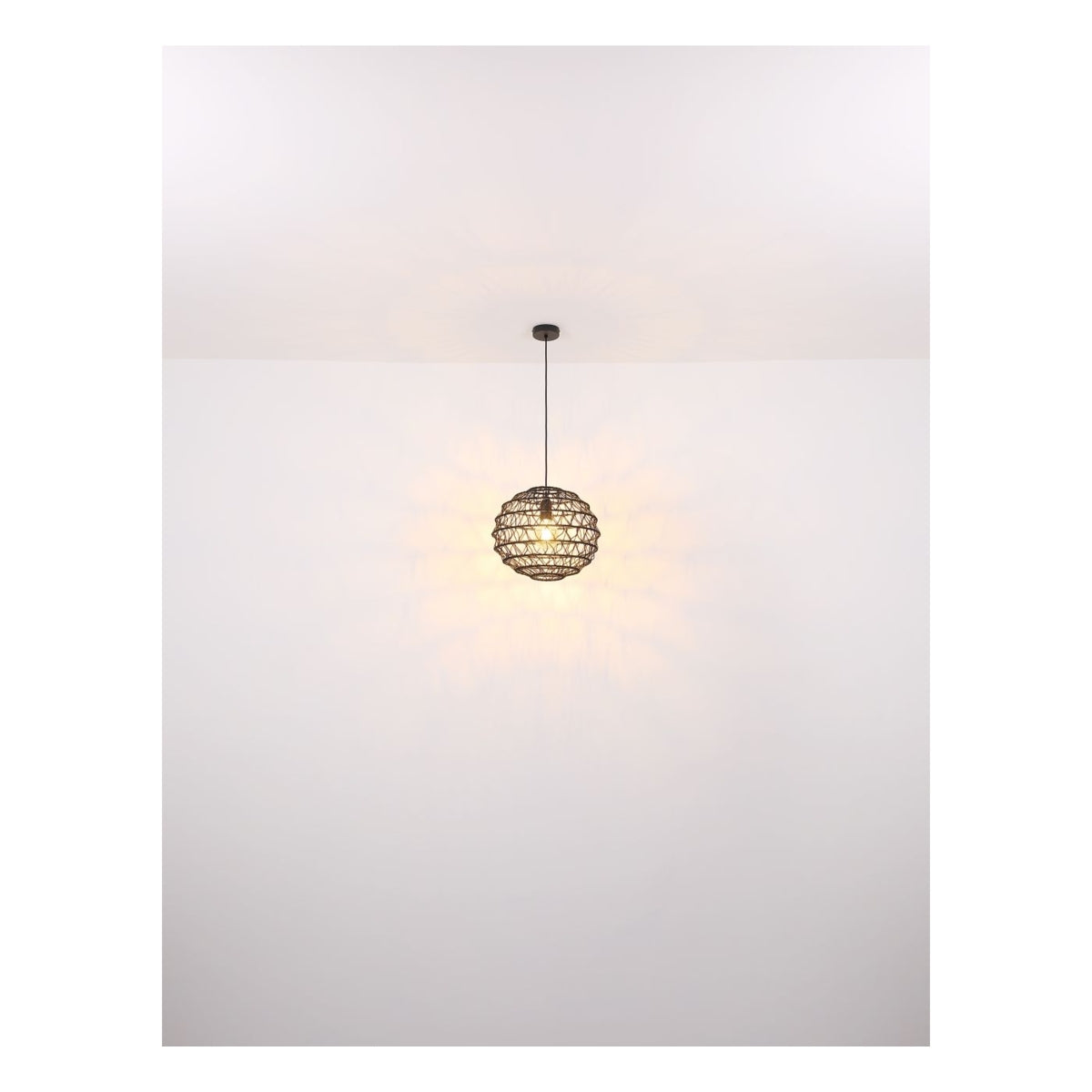Hanglamp SENNI 39.0 cm 1-lichts Zwart