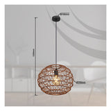 Hanglamp SENNI 39.0 cm 1-lichts Zwart