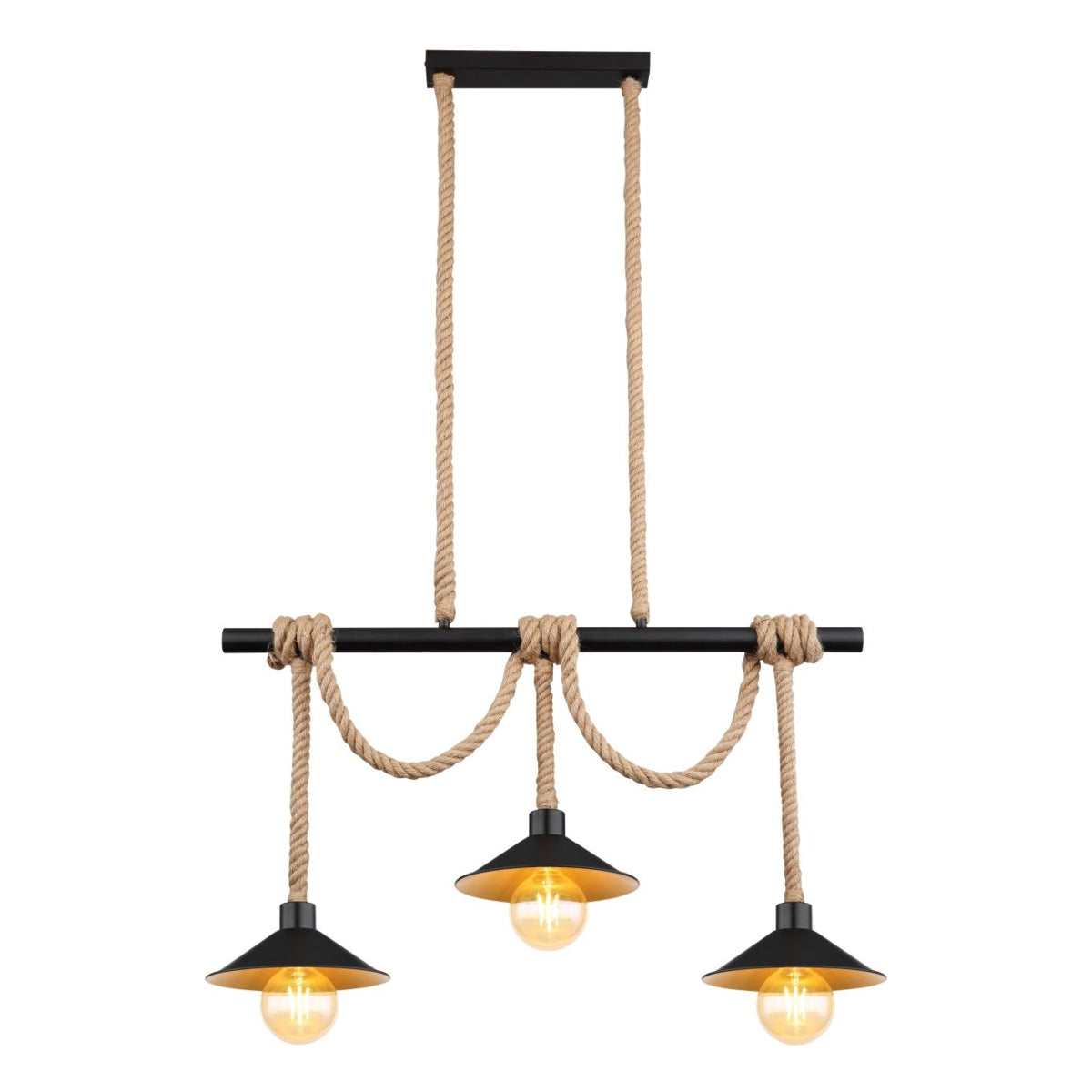 Hanglamp DIANA 22.0 cm 3-lichts Zwart