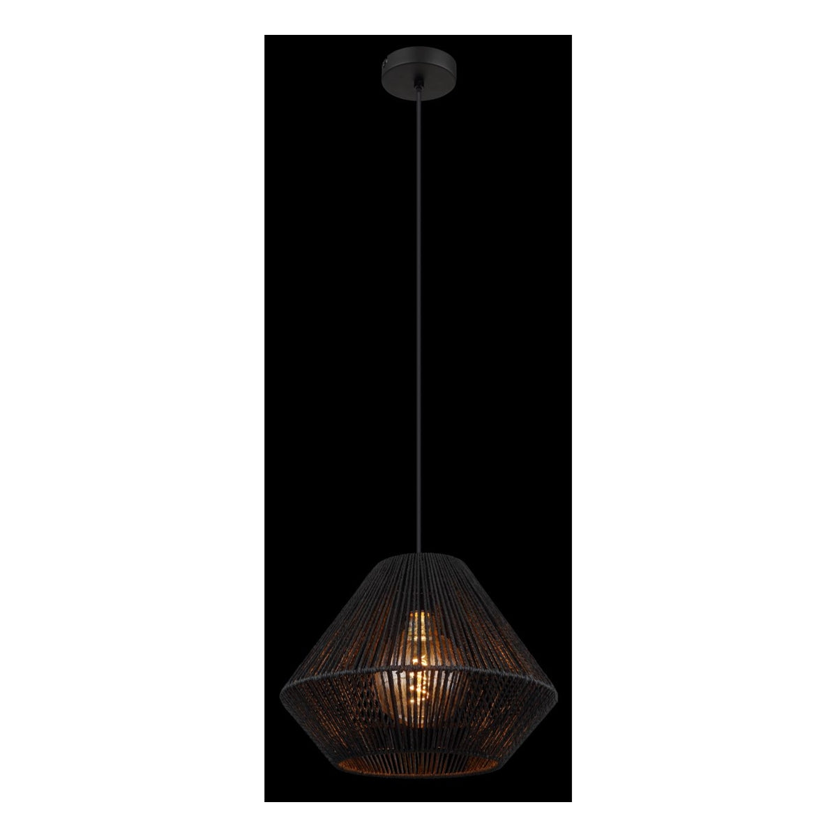 Hanglamp HOUDINI 35.0 cm 1-lichts Zwart
