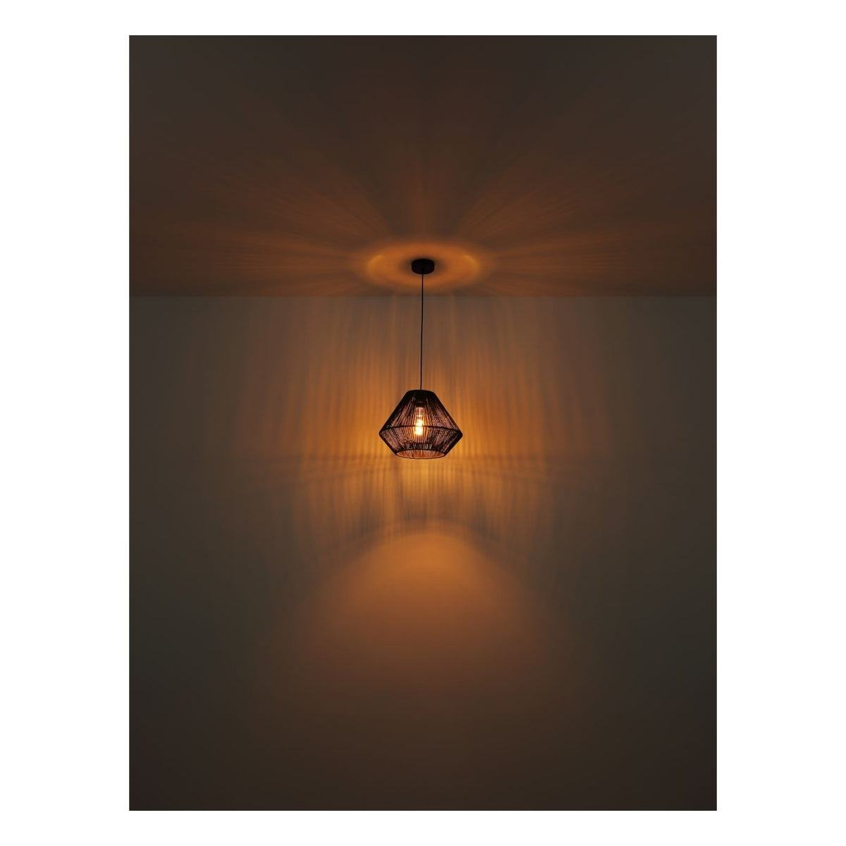 Hanglamp HOUDINI 35.0 cm 1-lichts Zwart