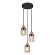 Hanglamp REID 10.0 cm 3-lichts Zwart