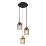 Hanglamp REID 10.0 cm 3-lichts Zwart