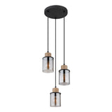 Hanglamp REID 10.0 cm 3-lichts Zwart