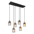 Hanglamp REID 10.0 cm 6-lichts Zwart