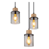 Hanglamp REID 10.0 cm 6-lichts Zwart