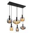 Hanglamp VALLETTA 100.0 cm 6-lichts Zwart