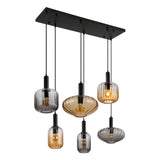 Hanglamp VALLETTA 100.0 cm 6-lichts Zwart