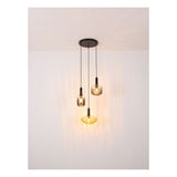 Hanglamp VALLETTA 100.0 cm 6-lichts Zwart