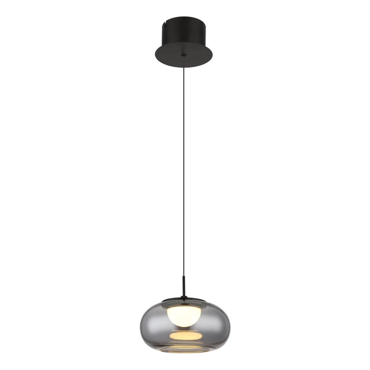 Hanglamp QUINTARA 20.0 cm 1-lichts Zwart