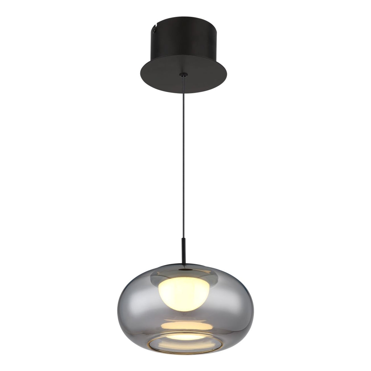 Hanglamp QUINTARA 20.0 cm 1-lichts Zwart