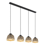 Hanglamp COLLY 20.0 cm 4-lichts Zwart