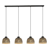 Hanglamp COLLY 20.0 cm 4-lichts Zwart