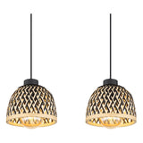 Hanglamp COLLY 20.0 cm 4-lichts Zwart