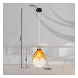 Hanglamp SALVY 21.0 cm 1-lichts Zwart