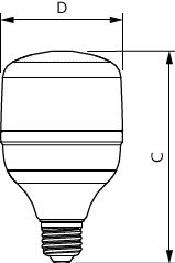 Philips TrueForce Core LED Lamp | 20W | 2700 Lumen | Dimbaar