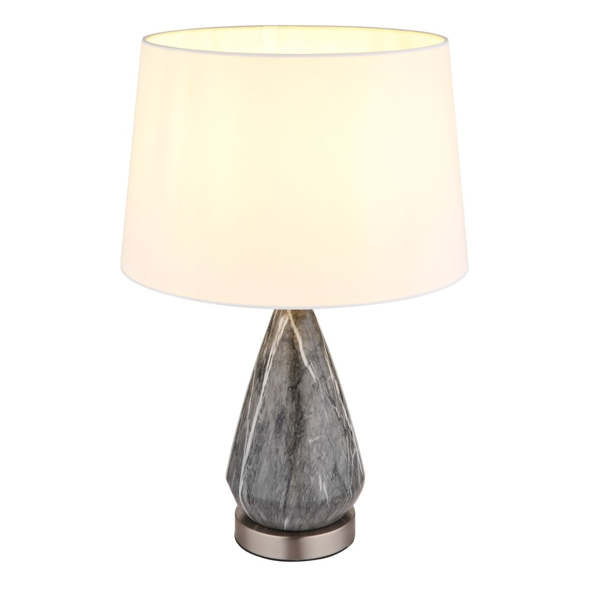 Tafellamp KISA Nickel E27 Metaal ø35.0cm H:54.0cm