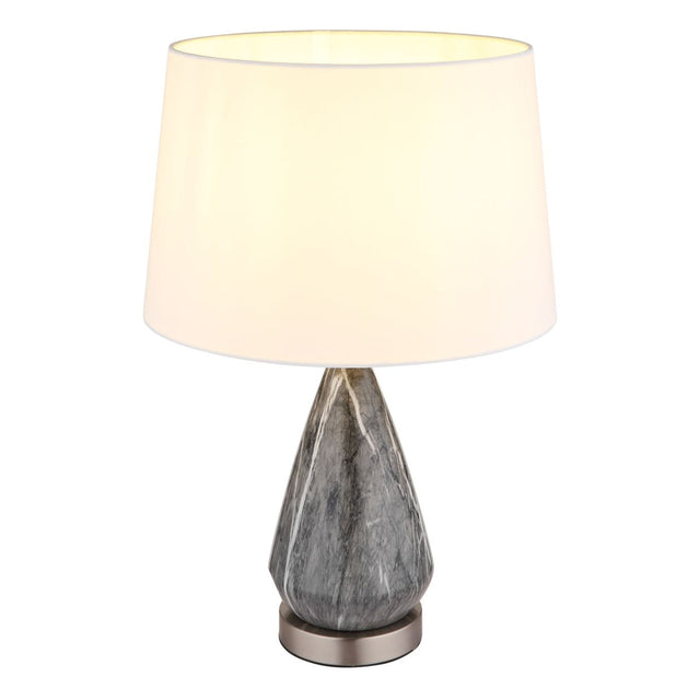 Tafellamp KISA Nickel E27 Metaal ø35.0cm H:54.0cm