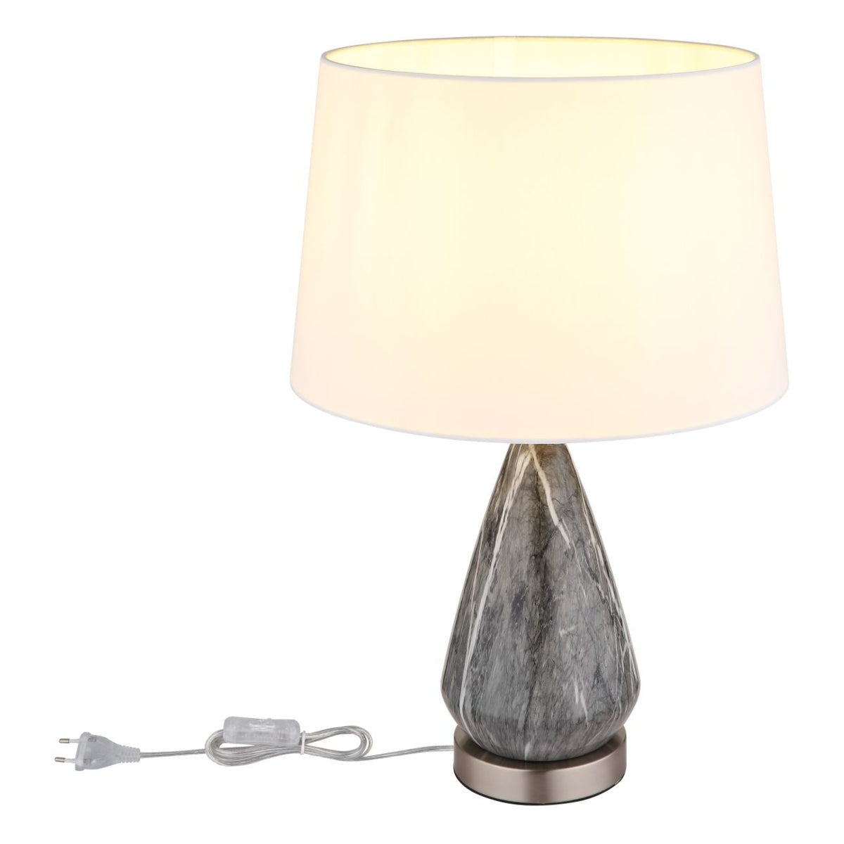 Tafellamp KISA Nickel E27 Metaal ø35.0cm H:54.0cm