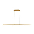 Langwerpige hanglamp 120cm | Goud | Lineair | 20 watt | 4000K | Volledig