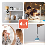 LED Orbi 2,5W 4in1 Bureaulamp magnetisch Grijs - CCT Lichtkleur instelbaar | Incl. Klem, plafondmontage, koort