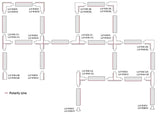 3-Fase Rails I-vorm interne connector | Koppelstuk | Wit
