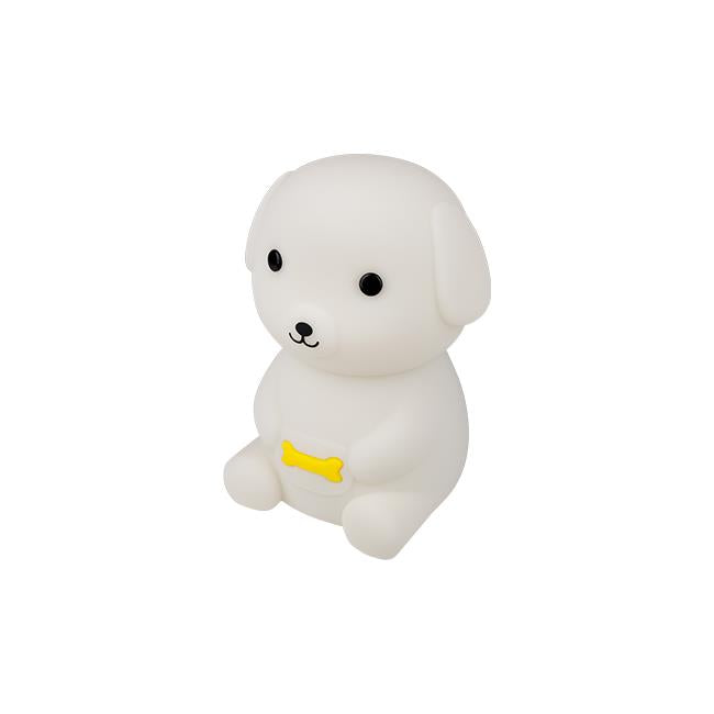 Nachtlampje kinderen | Hond met lamp | USB Oplaadbaar | RGB+Warm wit | 2,5 Watt