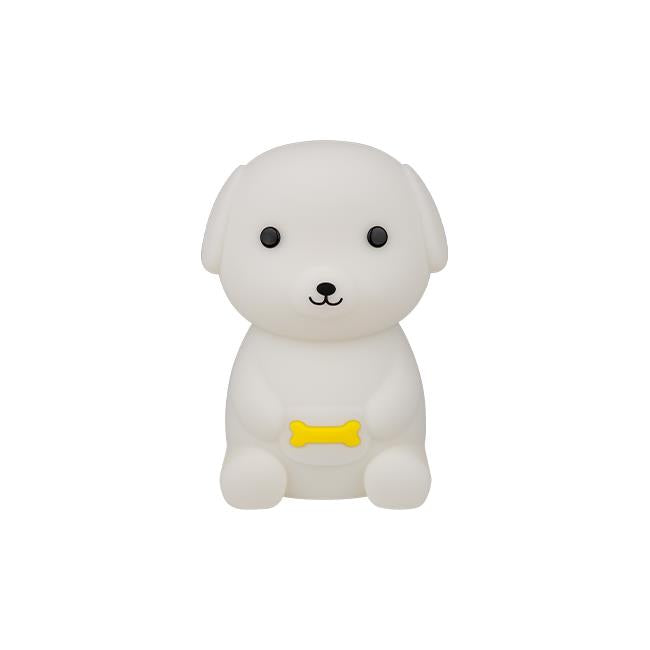 Nachtlampje kinderen | Hond met lamp | USB Oplaadbaar | RGB+Warm wit | 2,5 Watt