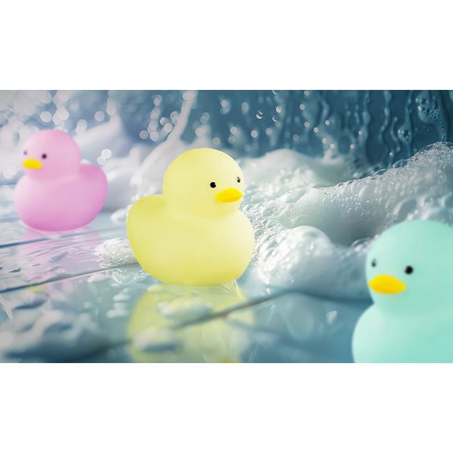 Nachlampje | Badeend met lamp | RGB | Op Batterij | 0.4 Watt | IP67 waterdicht