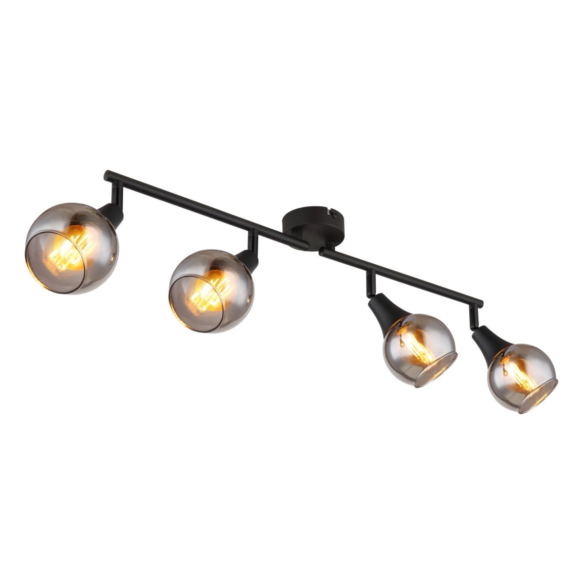 Opbouwspots GLYPTAR 4-lichts E14 80cm