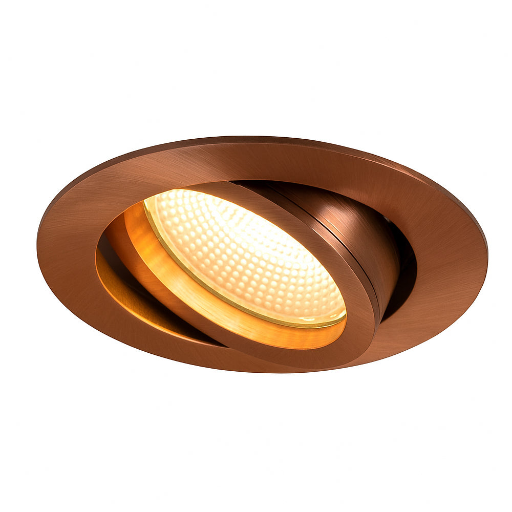 LED Dimbare inbouw spot 5W | Ø70mm | Koper