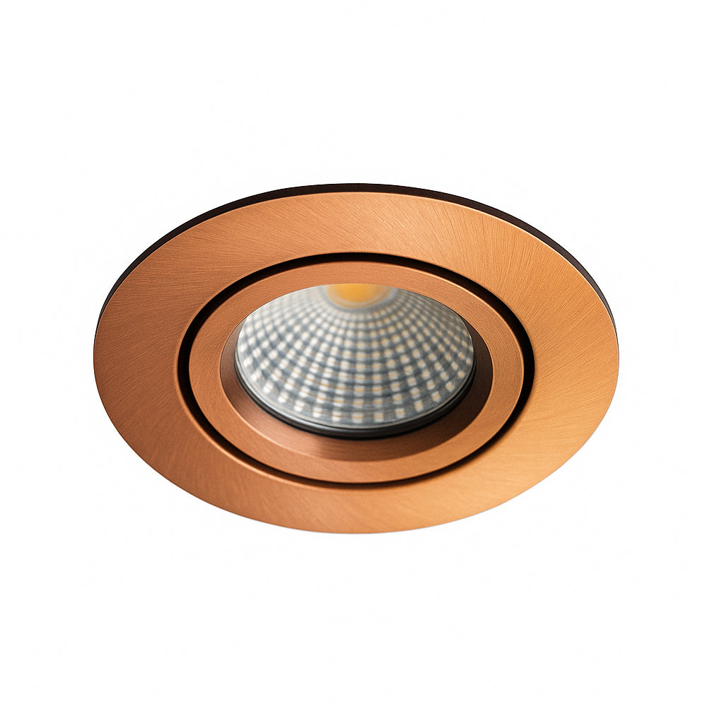 LED Dimbare inbouw spot 5W | Ø70mm | Koper