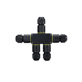 3 Pin | 5-weg quick connector zwart | ip68 | 4-11mm