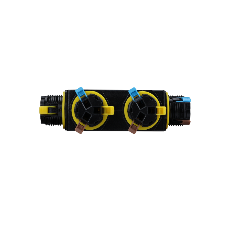 3 Pin | 5-weg quick connector zwart | ip68 | 4-11mm