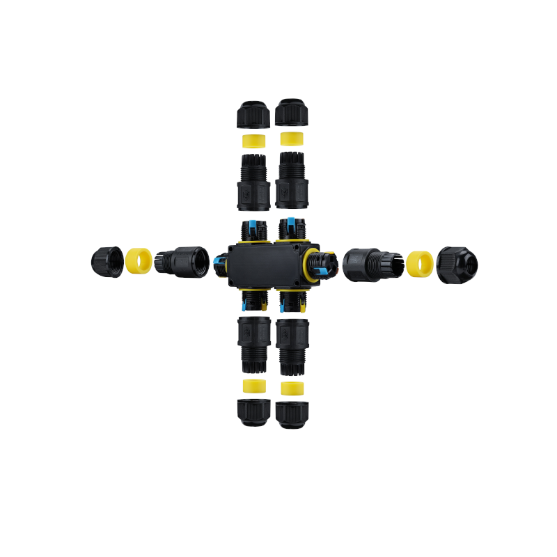 3 Pin | 6-weg quick connector | ip68 | 4-11mm