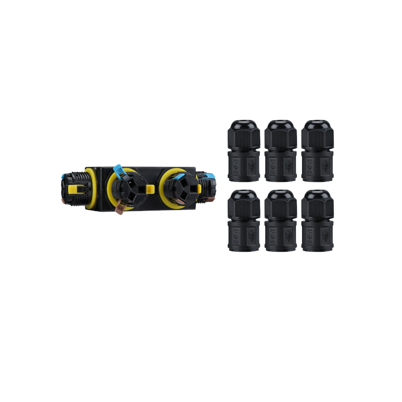 3 Pin | 6-weg quick connector | ip68 | 4-11mm