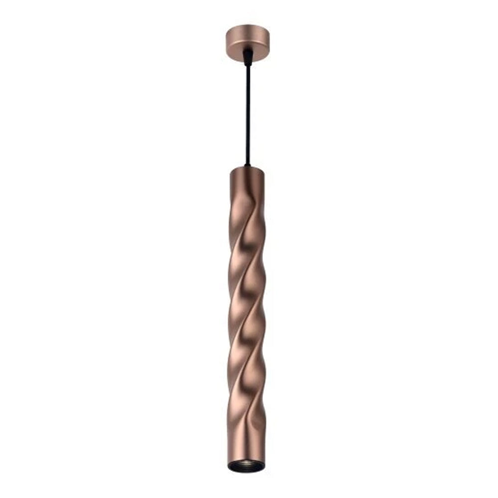 Moderne hanglamp met krul | 30 cm | Rosé Goud | GU10 fitting