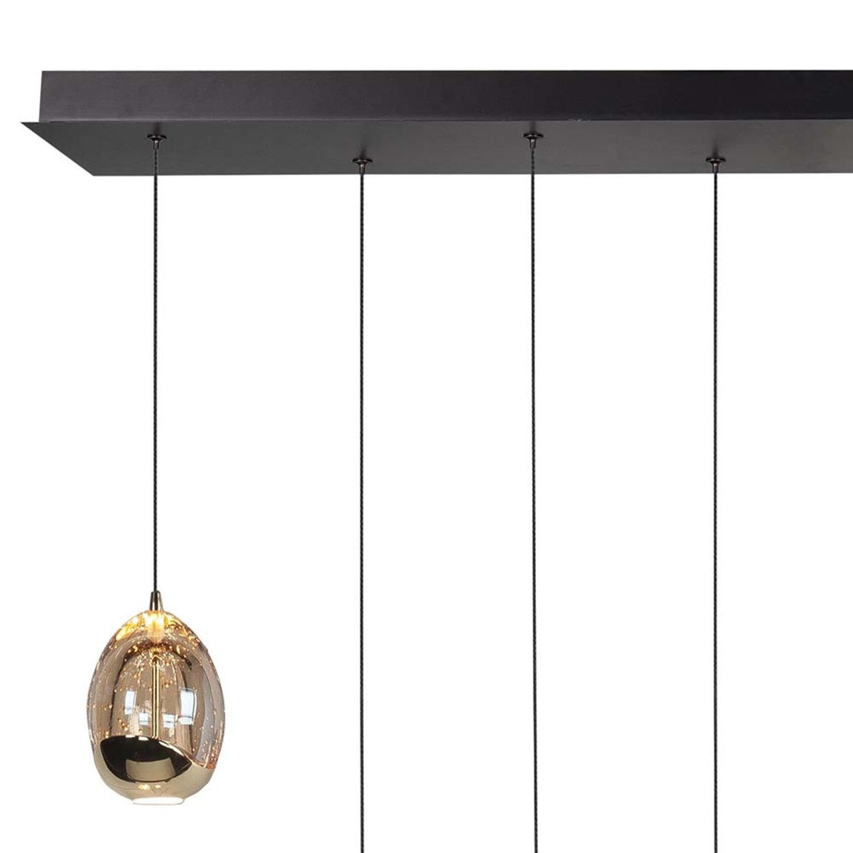 LED moderne hanglamp golden egg amber - dimbaar - warm wit - plafondplaat