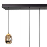 LED moderne hanglamp golden egg amber - dimbaar - warm wit - plafondplaat
