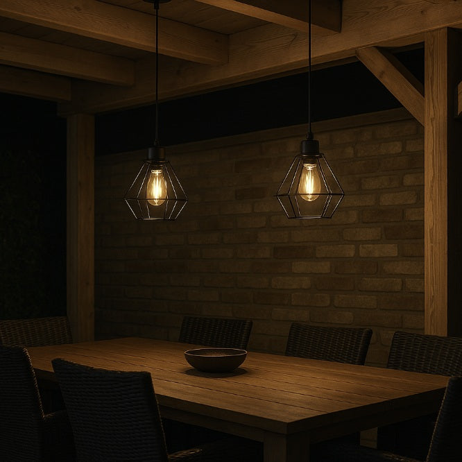 Moderne Hanglamp 10cm | LED E27 | Zwart | Attems