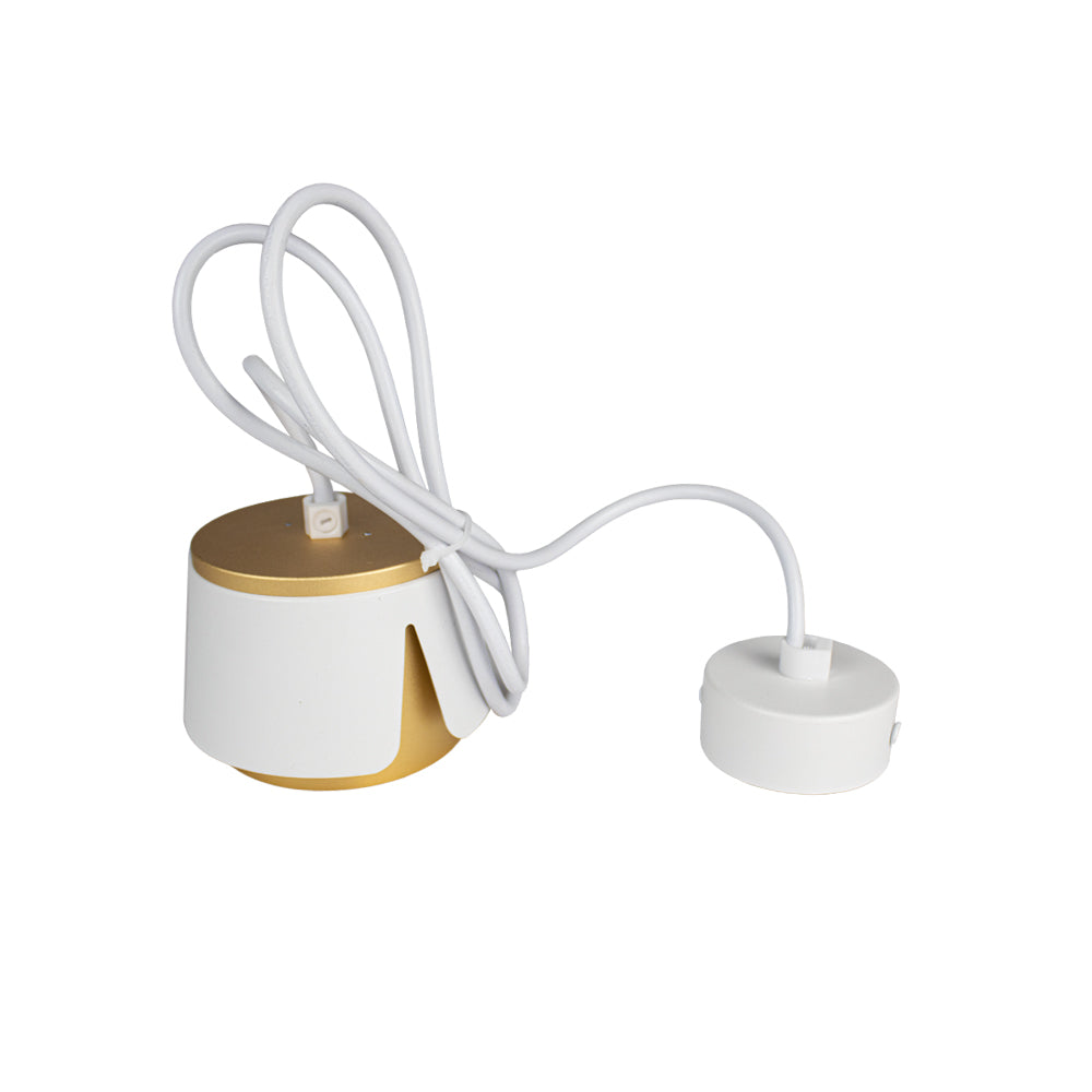 Hanglamp rond Ø100 | Tulip | Wit/ Goud | GX53 fitting | Volledig