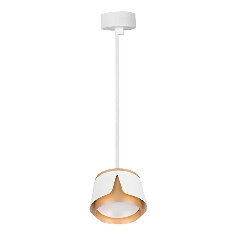 Hanglamp rond Ø100 | Tulip | Wit/ Goud | GX53 fitting | Uit foto